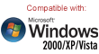 Compatible with: XP/2000/Vista